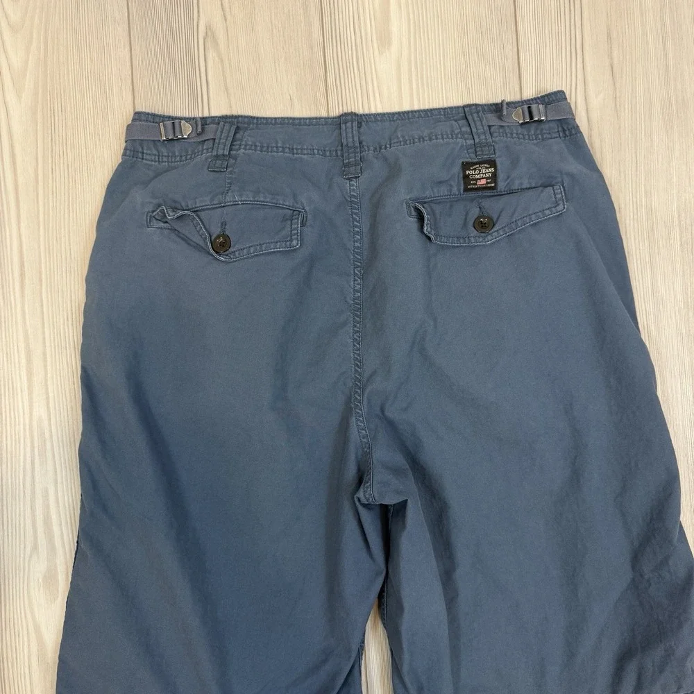 Polo Ralph Lauren Size 34 Blue Cargo Chino‎ Cotton Shorts